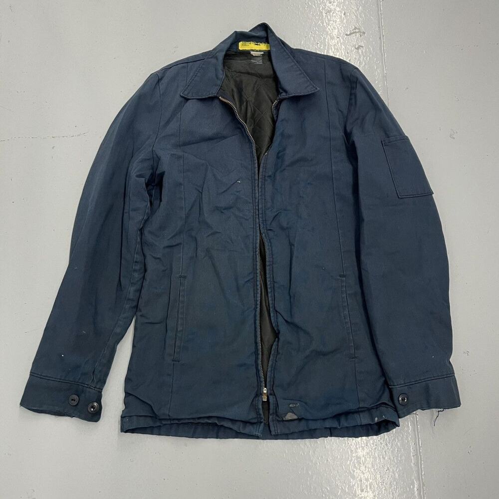 Vintage 70s Red Kap Blue Canvas Workwear Mechanics Jacket